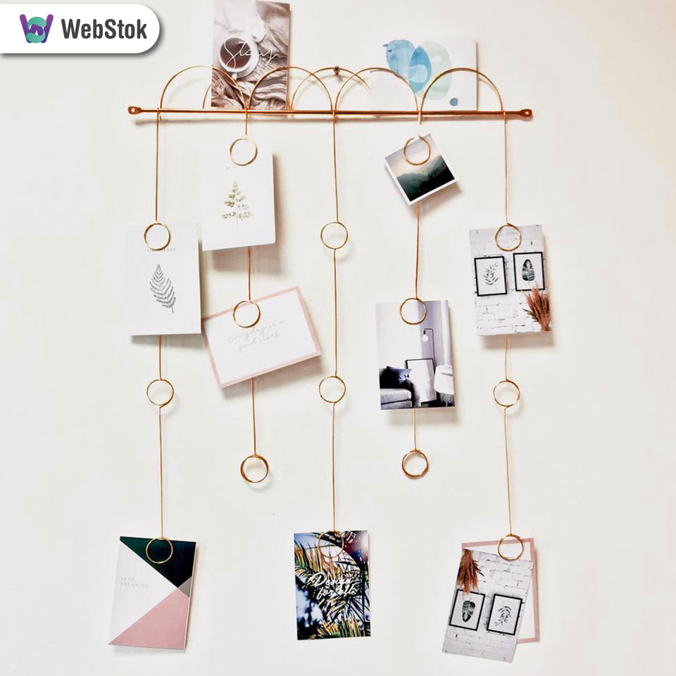 Grade de fotos Rose Gold Memory Board 48X46cm | Shopee Brasil