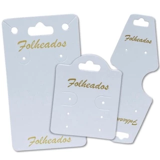 600 Tags de Brincos Corrente Cartelas de Bijuterias Cartela de Folheado.