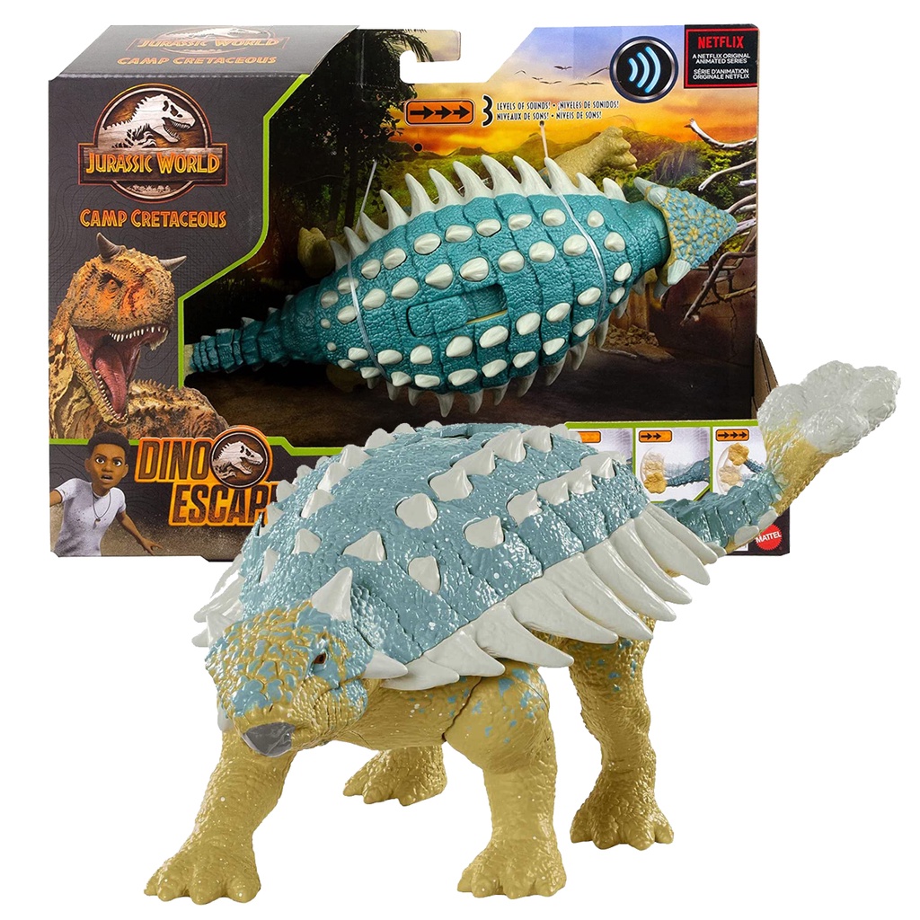 Dinossauro Ankylosaurus Bumpy - Dino Escape - Jurassic World - Mattel ...