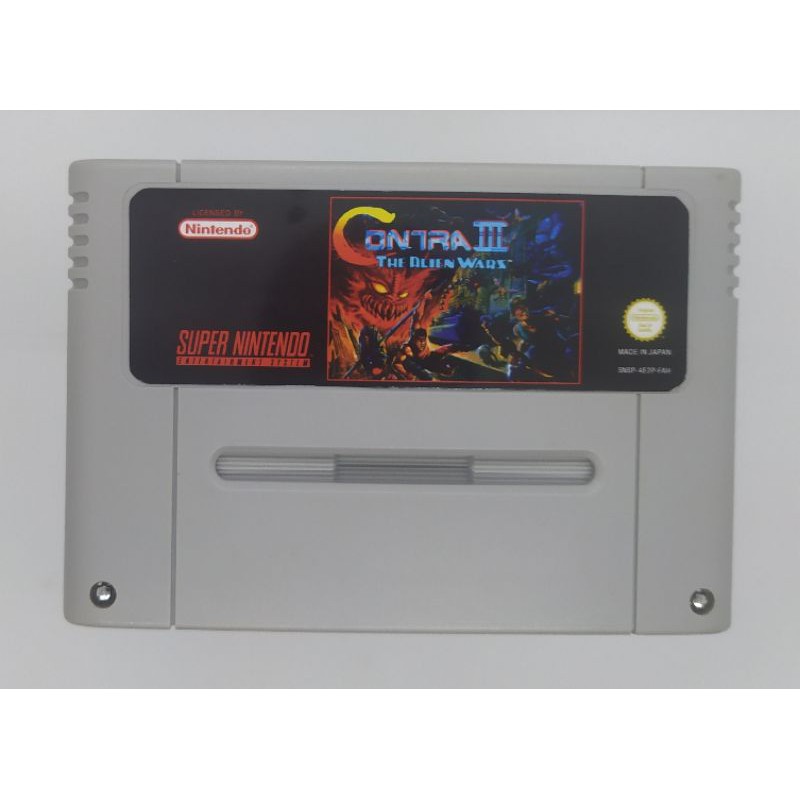 Jogo Cartucho Contra 3 Alien Wars Super Nintendo Frete Gráti