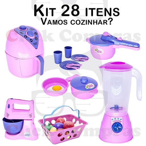 Brinquedo Cozinha Feliz Comidas - JR toys - Shop Macrozao