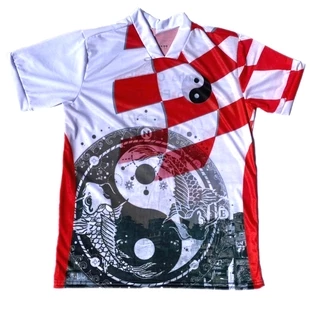 Camisa Camiseta Quadriculada Croacia Tio Patinhas Yin Yang Metralhas Quebrada Sublimado