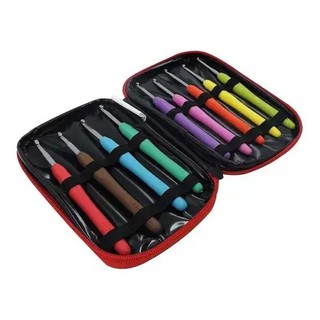 KIT AGULHA CROCHE COM 9 PONTAS