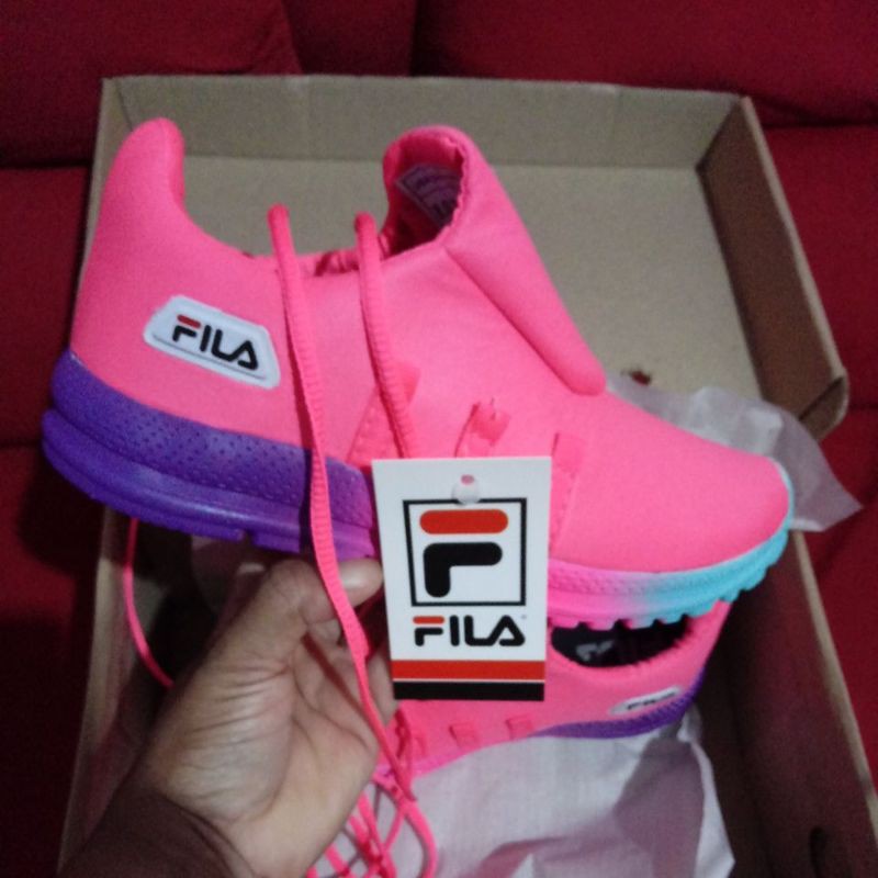 Fila best sale feminino rosa