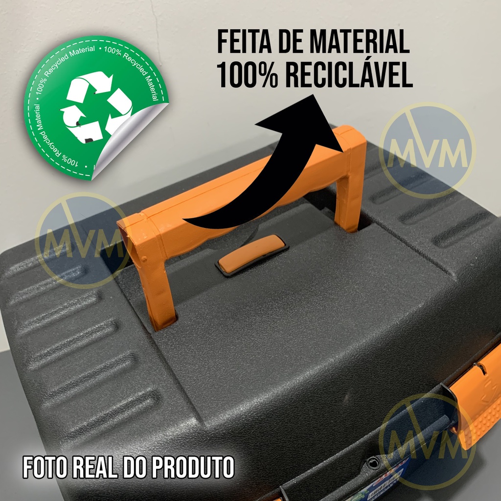 Maleta Caixa de Ferramentas Plástica Newbox 2030 Cabe Makita