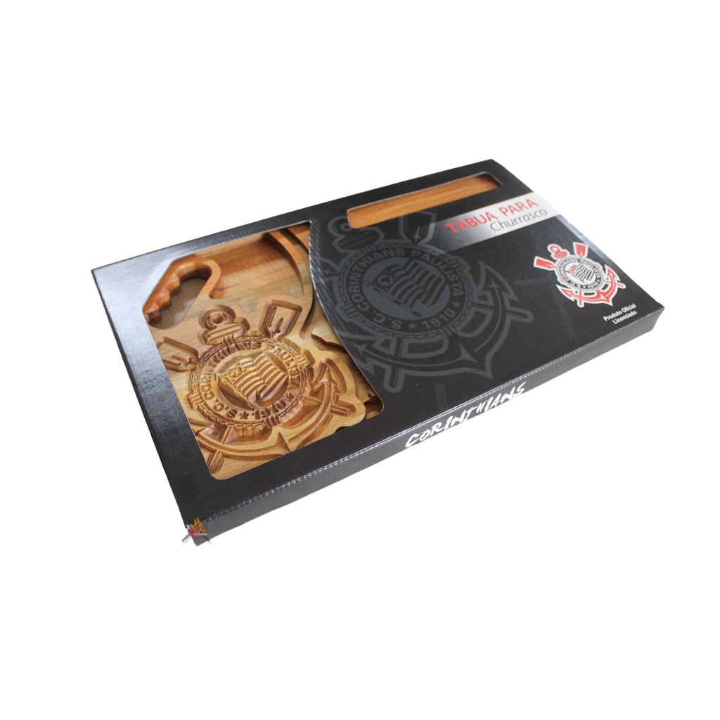 Tábua de Carne Personalizada Madeira Corinthians Oficial