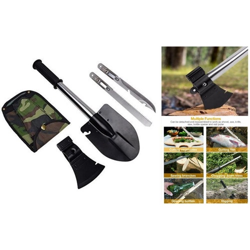 Conjunto Columbus Com Pá, Machado, Faca E Serra - Echolife