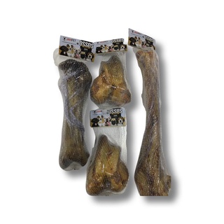 Combo de 4 Ossos Defumados Kit Cachorro Grande Mordedor Brinquedo para Cachorro Jampet Natural Comestível - Cães