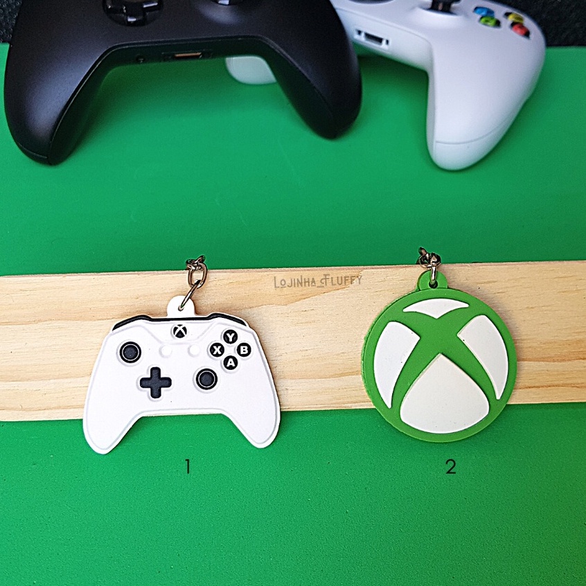 Chaveiro Gamer XBox Emborrachado Presente