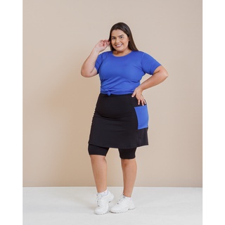 Short saia store fitness plus size