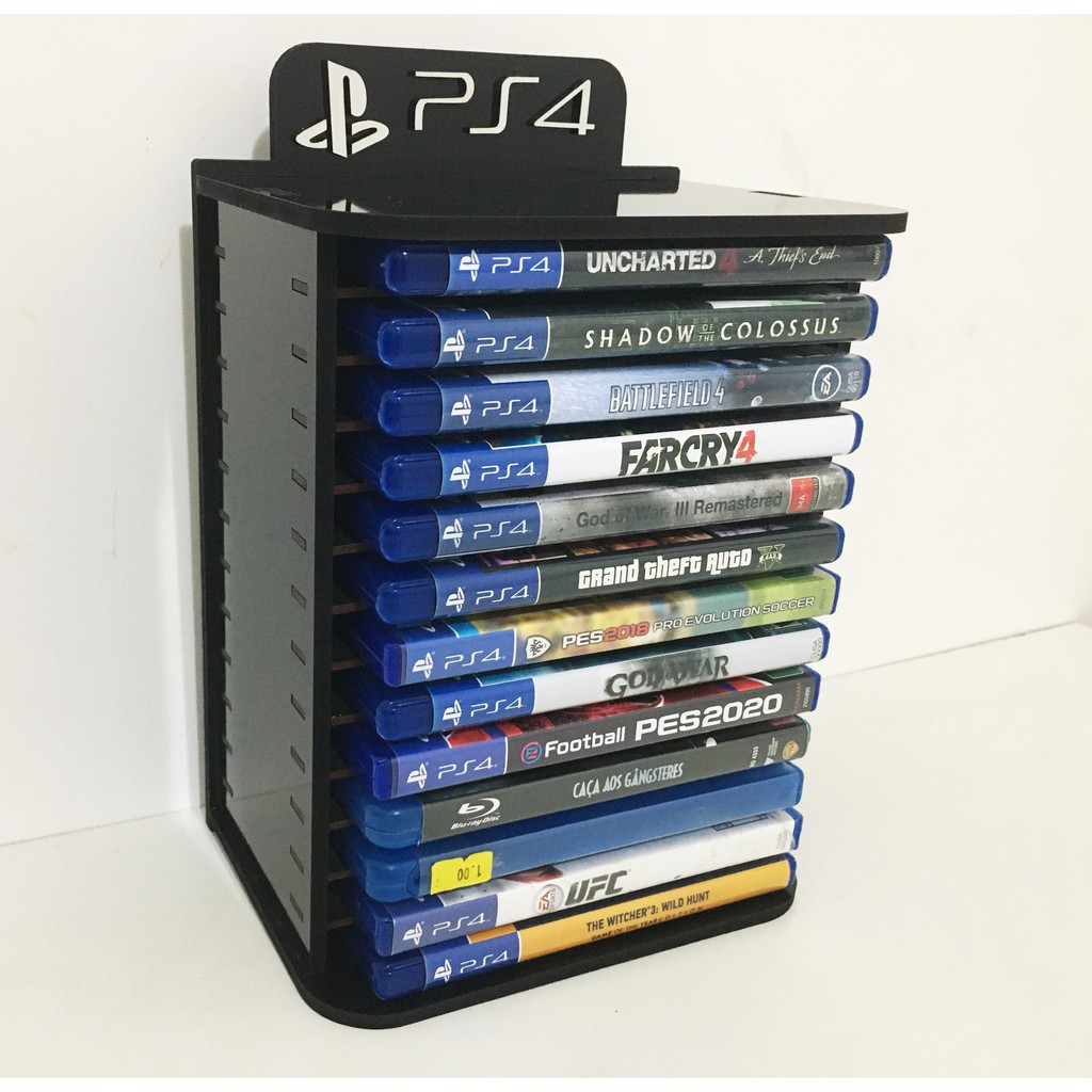 Porta Jogos, Caixa, Case P/ Games - Fixar na Parede - PS4, XBOX, PS3, PS5