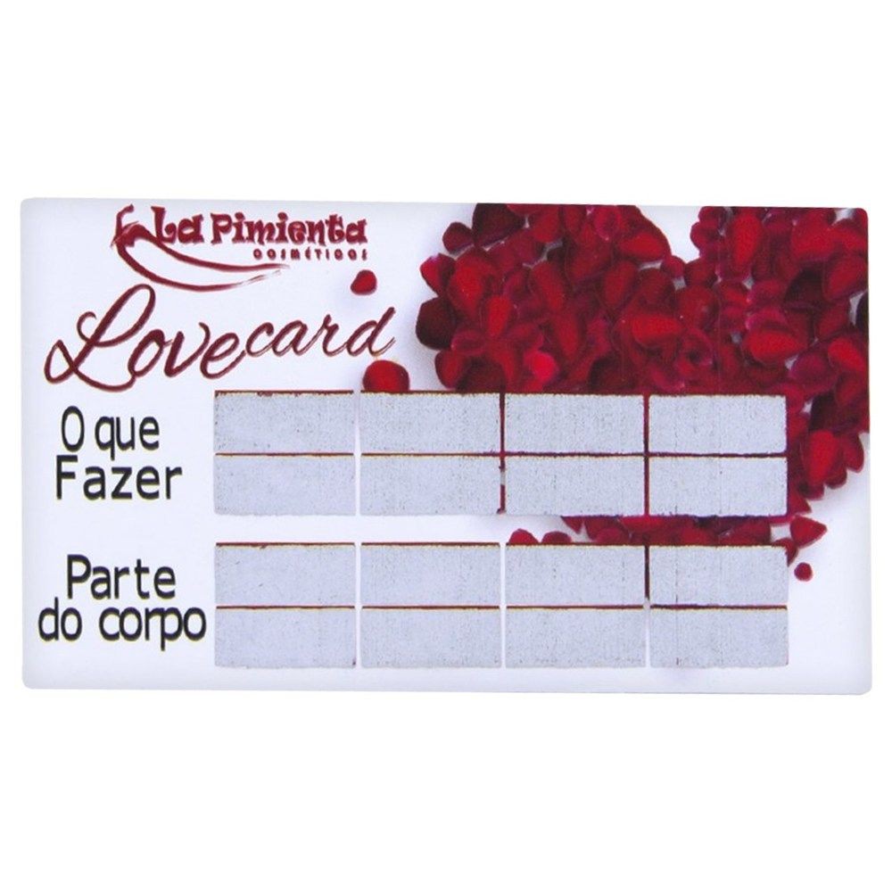 Raspadinha Love Card La Pimienta Raspadinha Erótica Sexshop Sex Shop