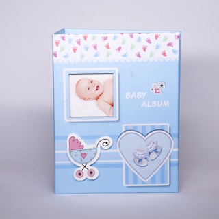 Álbum 10x15 120 fotos capa basica sonata azul bebê - Foto Click Store