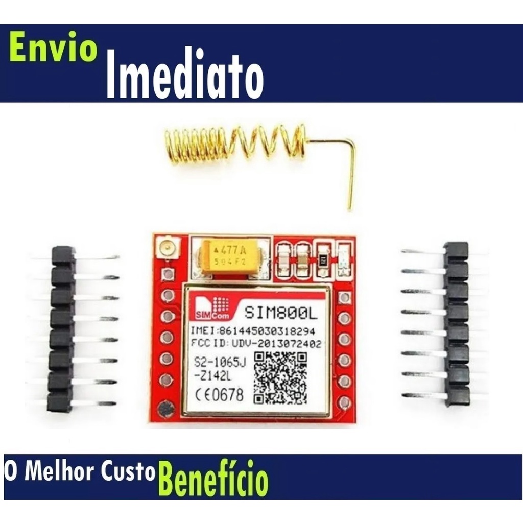 Modulo Gprs Gsm Arduino Sim800l Quad Band Raspberry Wireless | Shopee ...