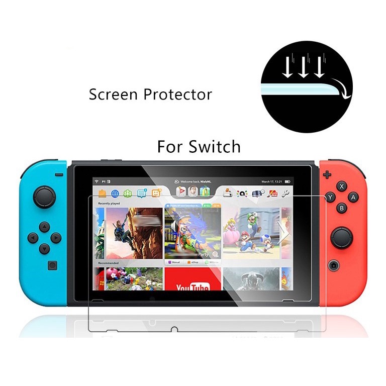 Película Vidro Temperado Nintendo Switch Oled Tela Inteira