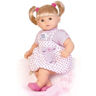 Boneca Sonho Azul Fala 120 Frases Com Cabelo Cotiplas