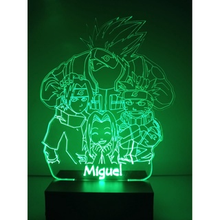 Abajur De Mesa De Led Naruto Kakashi Perfil