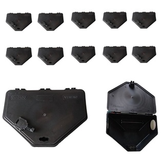 Kit 10 porta isca para combate a roedores ratos (ISCAS NÃO INCLUSAS)