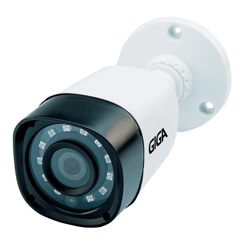 Kit Completo de Monitoramento CFTV com 3 Câmeras Open HD 5 Mega Giga  Security Black Platinum