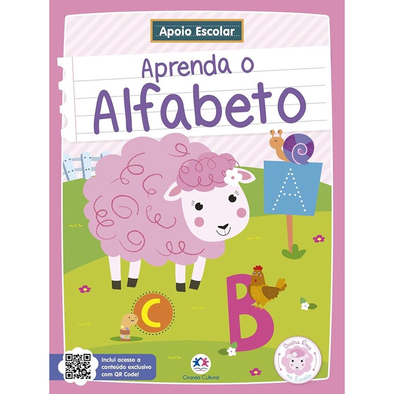 Livro Apoio Escolar - Aprenda O Alfabeto | Shopee Brasil