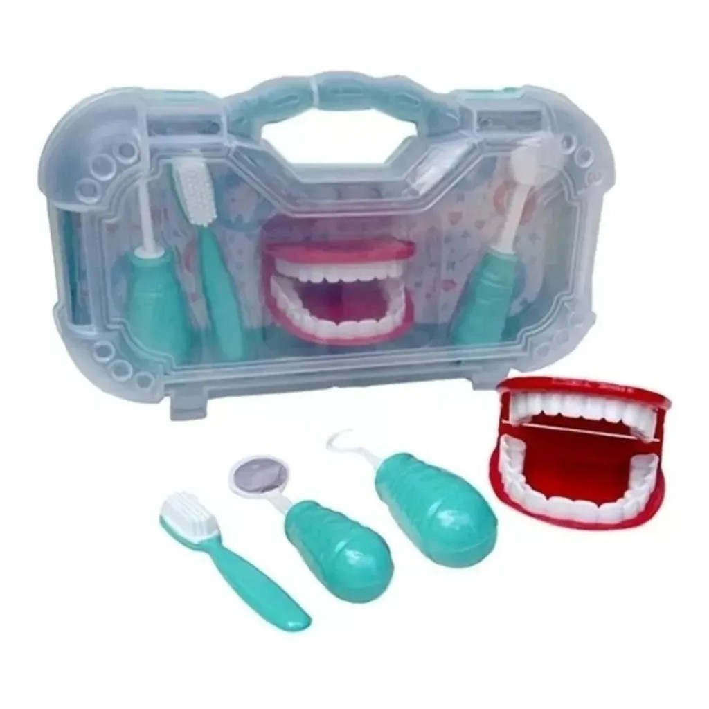 Kit Dentista Infantil Maleta De Brinquedo Completo Montável