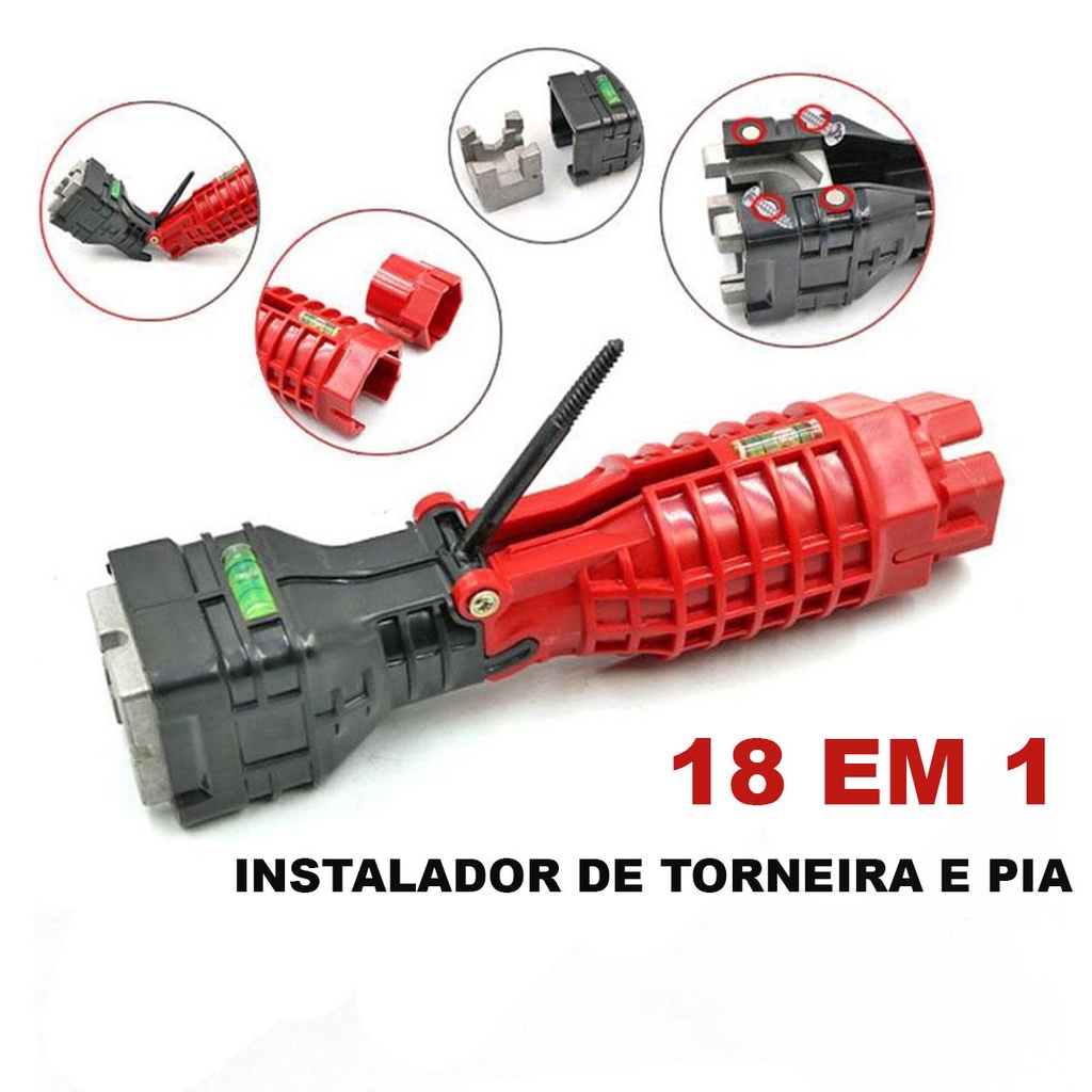 Em promoção! 8 Em 1 Coletor De Chave Inglesa Multifuncional Encanamento Do  Banheiro Ferramenta De Instalação 6 Em 1 Família De Tubulação De água Da  Torneira Ferramenta De Desmontagem