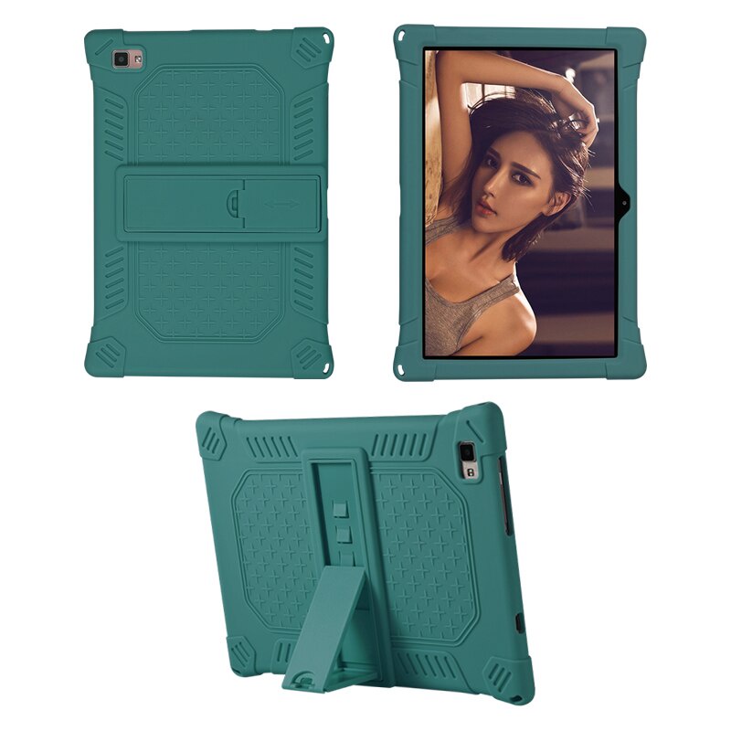 RLTech Custodia Cover per Teclast P20HD/Teclast M40 PRO, Ultra Leggero Protettiva Cover in Silicone con Supporto per Bambini per Teclast P20HD/Teclast M40 PRO, Nero