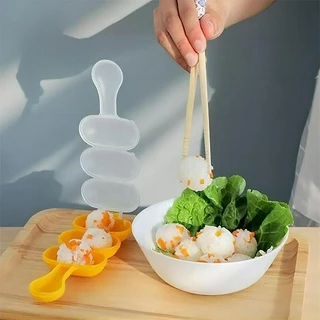 2Pcs/Set Baby Rice Molde De Bolas De Arroz Vegetal Vegetais Decoração De Alimentos Fofinhos Almoço Criatividade Faça Você Mesmo Sushi Onigiri Ferramentas De Cozinha