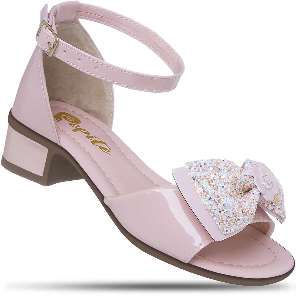 Sandália Infantil Feminina Salto Saltinho Juvenil Barata Original