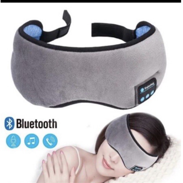 Máscara Tapa Olho de Dormir Com Fone de Ouvido Bluetooth Embutido USB