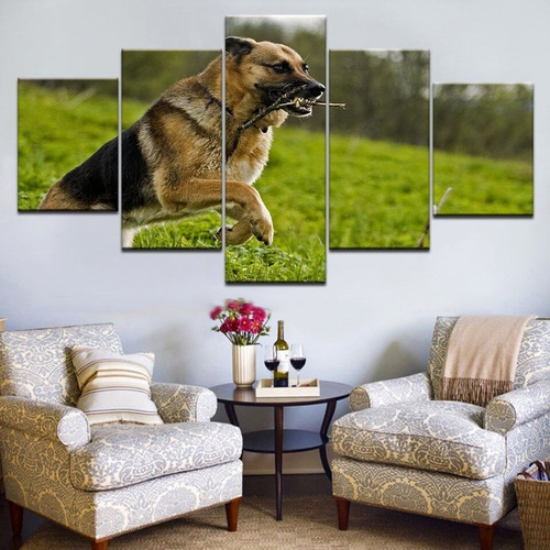 Quadro Decorativo Cachorro Pastor Alemão Características da Raça - Kiaga