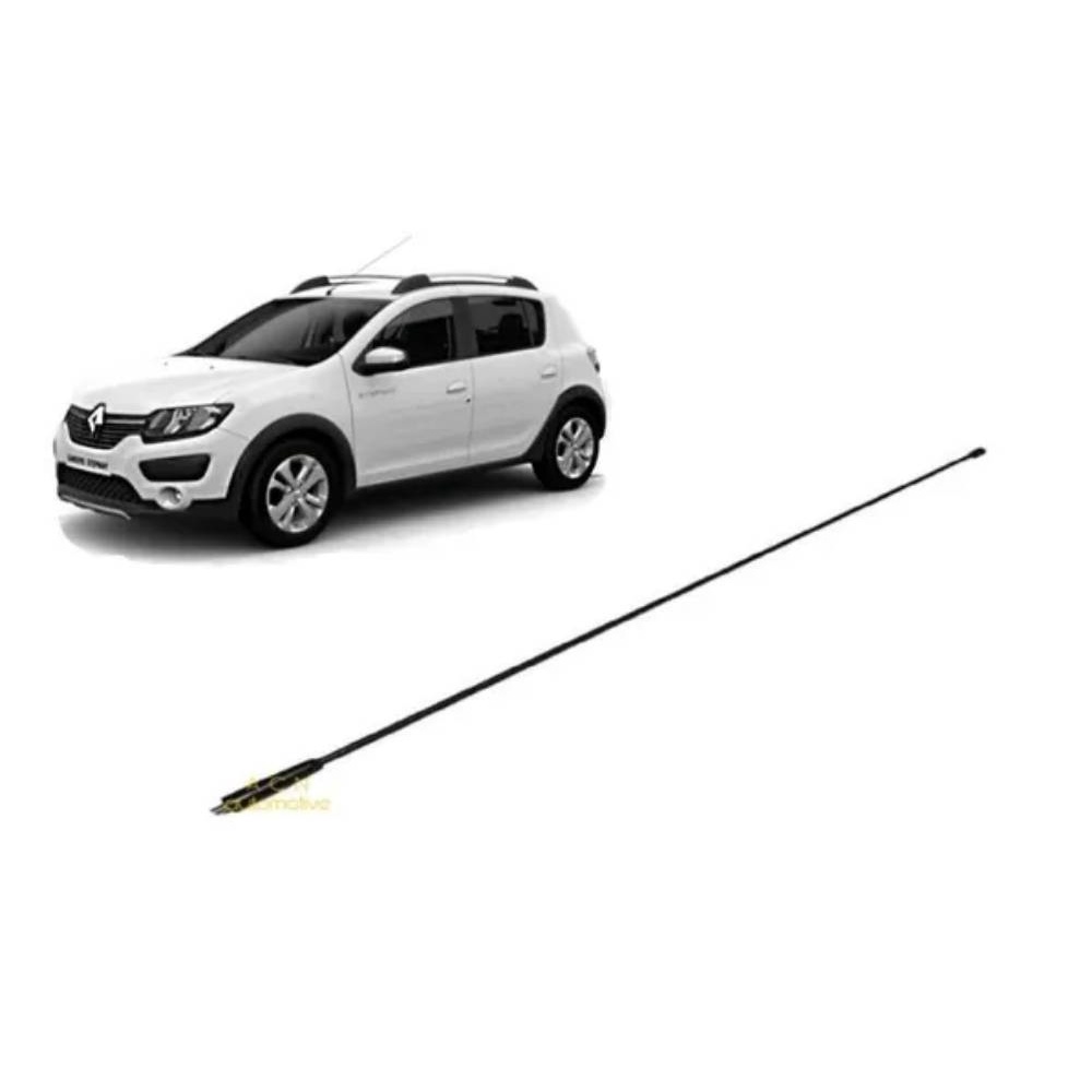Haste Da Antena Dianteira 50cm Original RENAULT SANDERO - 2016 2017 2018