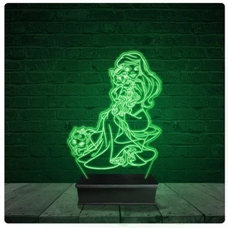 Luminária Abajur Acrílico Led - Desenho infantil 01 Presente