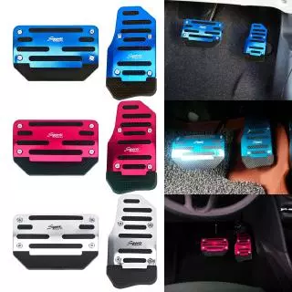 1 Define Pedal De Transmissão Automática De Prata / Capa De Freio / Descanso Do Pé Antiderrapante Para Carro