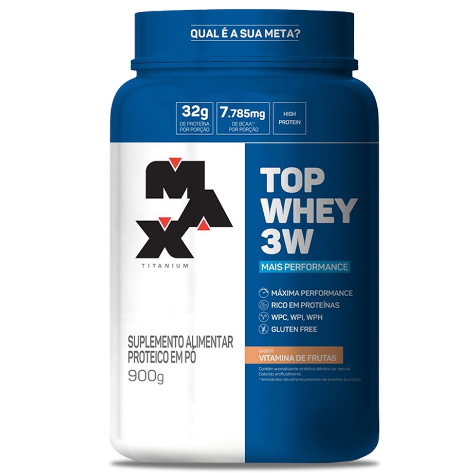 Top Whey Max Titanium – Pote 900g