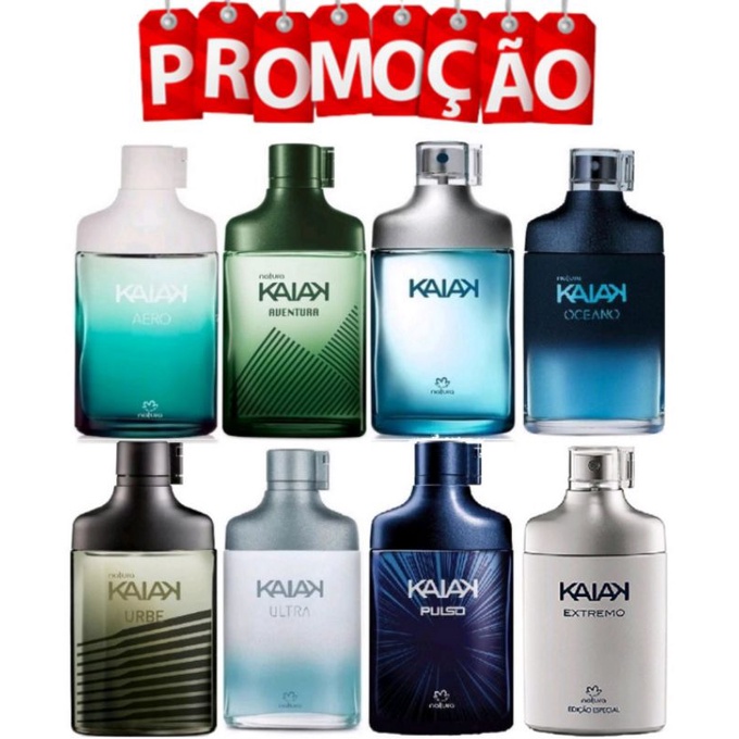 Natura Kaiak Vital/Oceano/Urbe/Pulso/Aventura Colônia Masculino - 100ml ou 25ml (A escolher) Novo Original