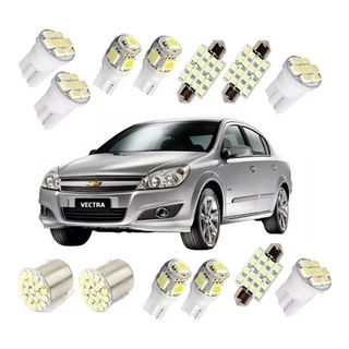 Kit Lampadas Led Vectra Gt Elegance Elite Teto Placa Ré