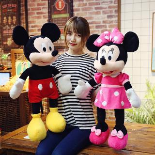 DISNEY 40-100cm High Quality Stuffed Mickey&Minnie Mouse Plush Toy Dolls Birthday Wedding Gifts For Kids Baby Children