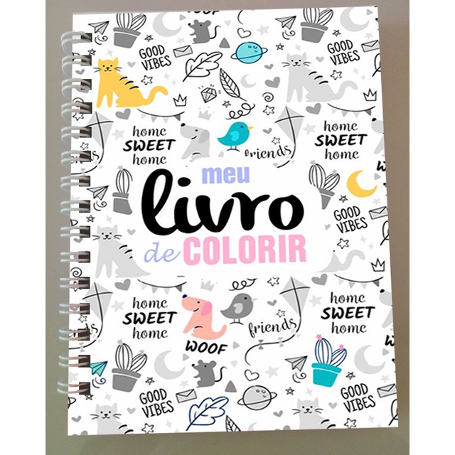 Livro de Colorir, Caderno para Colorir, Pintura, Desenho