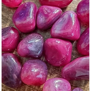 Ágata Rosa Grande Pedra Rolada Cristais Esotéricos Unidade