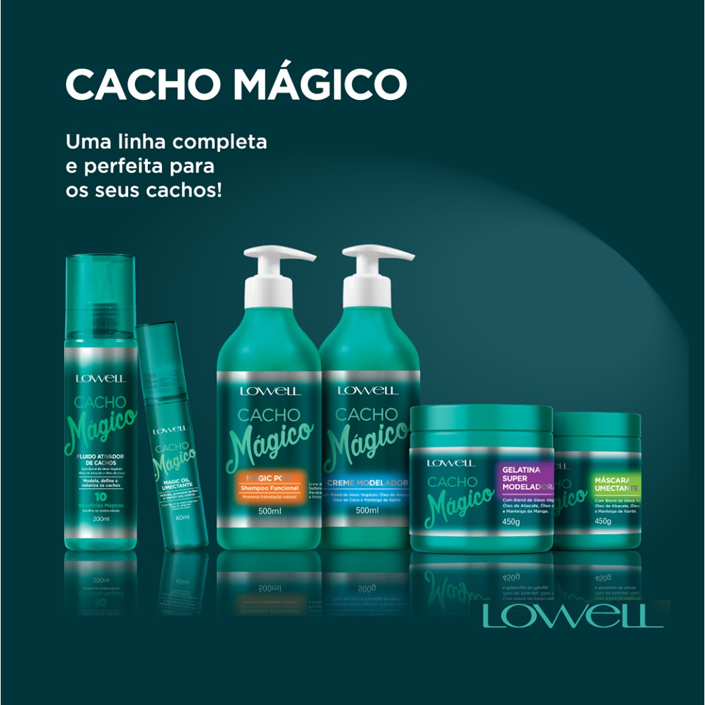 Kit Cacho Mágico Shampoo Funcional 500 ml + Gelatina Super
