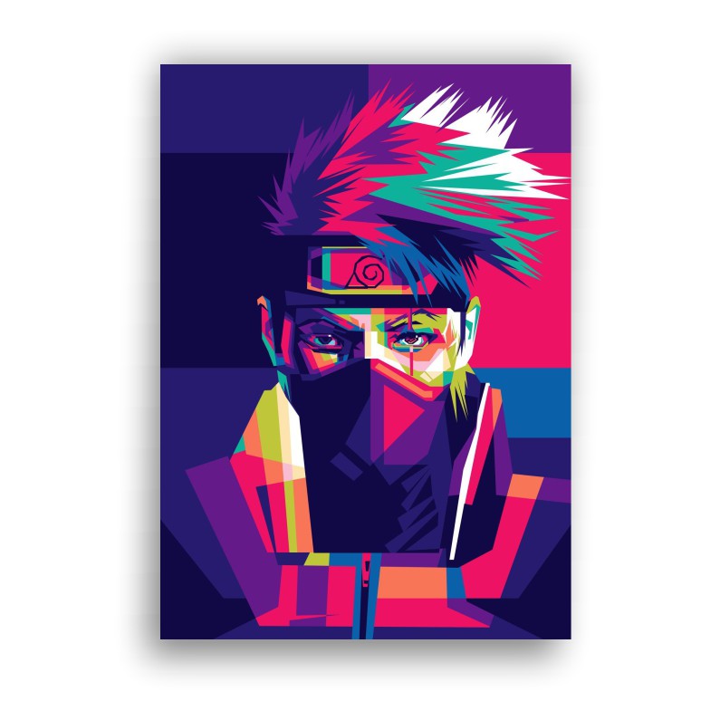 Placa Decorativa - Quadro - Anime - Kakashi - Naruto (v703)