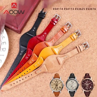 18mm Genuína Mulheres Pulseira De Couro De Vaca Substituição Wrist Band Para Fossil ES4113 ES4114 ES3616 ES3625 ES4045