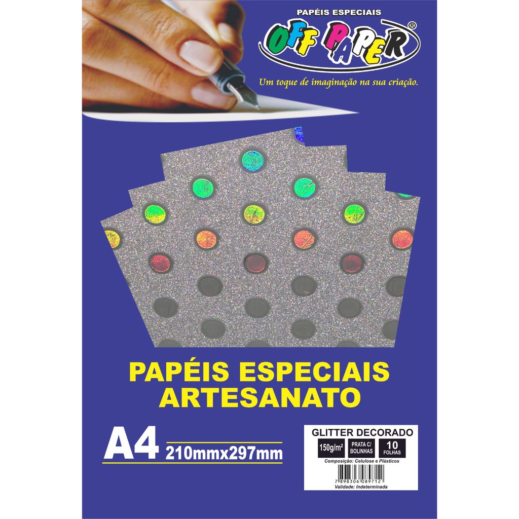 Papel A4 Con Purpurina Que No Se Desprende | 10 Hojas De 150 G/m², Ideal Para Manualidades, Tarjetas Y Troquelado