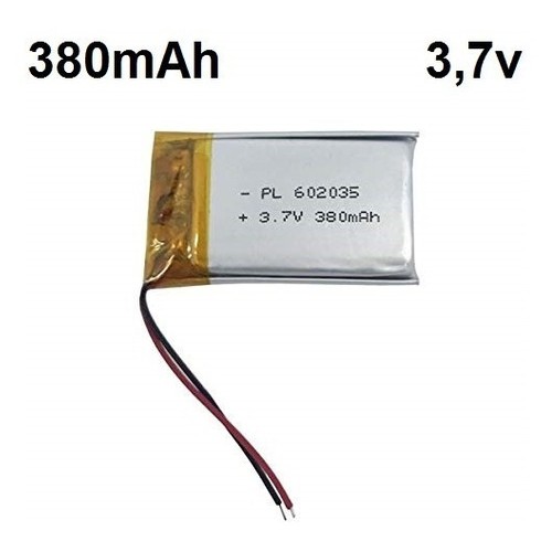 Bateria 3,7v 380mah 6mm X 20mm X 35mm Mp3 Mp4 Gps