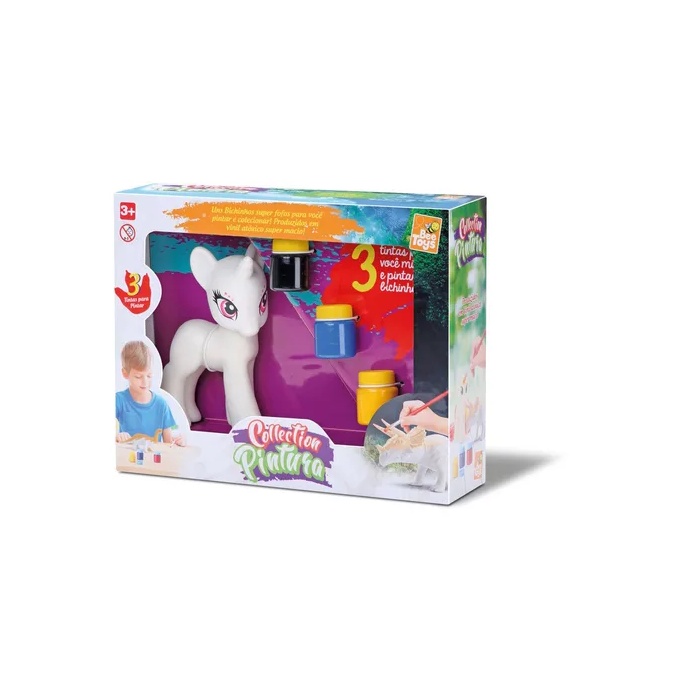 Toyvian 4 Pcs Colorir Embrião Branco Kit De Pintura De Animais Trabalhos  Manuais Pintar Por Números Para Crianças De 4 a 8 Anos Jogos De Unicórnio  Dit