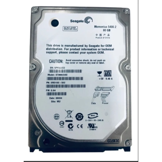 Hd 80 Gb Sata Para Notebook - Diversas Marcas