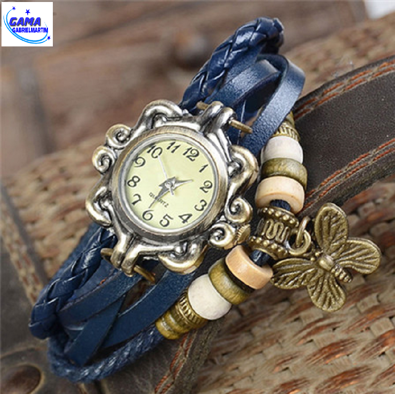 Relogio Feminino Couro Moda Vintage | Shopee Brasil
