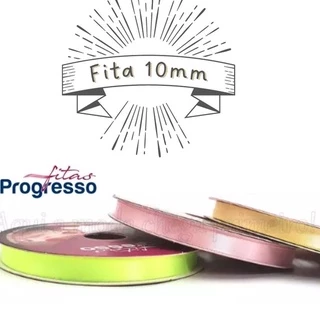 Fita de Cetim N°2 /10MM Progresso - Rolo de 50 Metros