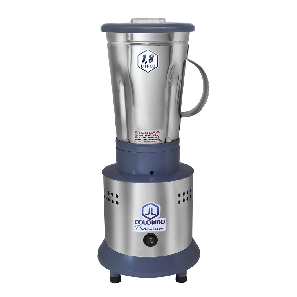 Liquidificador Industrial Alta Rotação Inox 1,8 Litros Poten